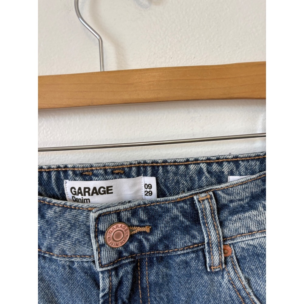 New Garage Droit Années 90 '90s Straight Jeans – Cyrus Blue – Size 9/29 - Picture 3 of 6